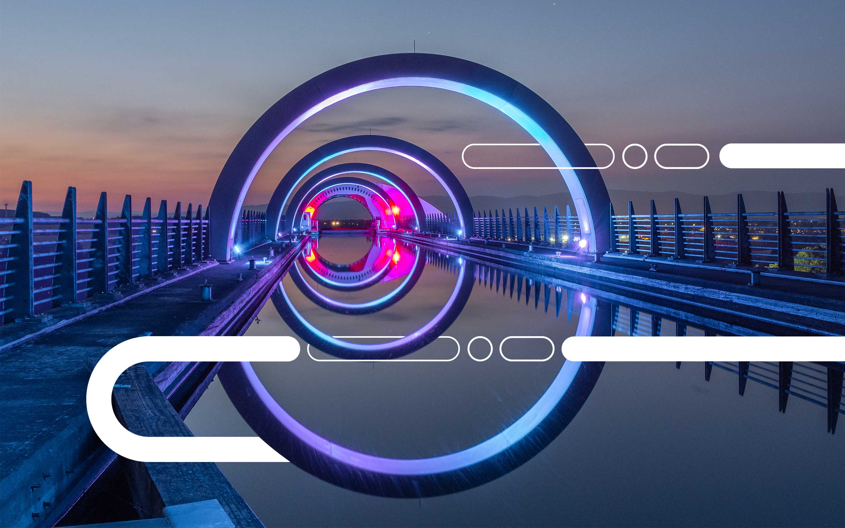 Bridge with circular motif 